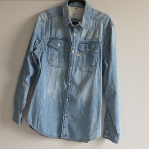 G-Star Blue Casual Button Down Shirt XL